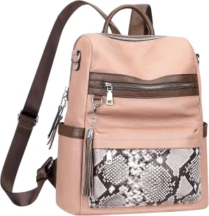 ALTOSY Genuine Leather Backpack Purse for Women Convertible Shoulder bag Soft Crossdody Bag Large Elegant Casual Daypacks