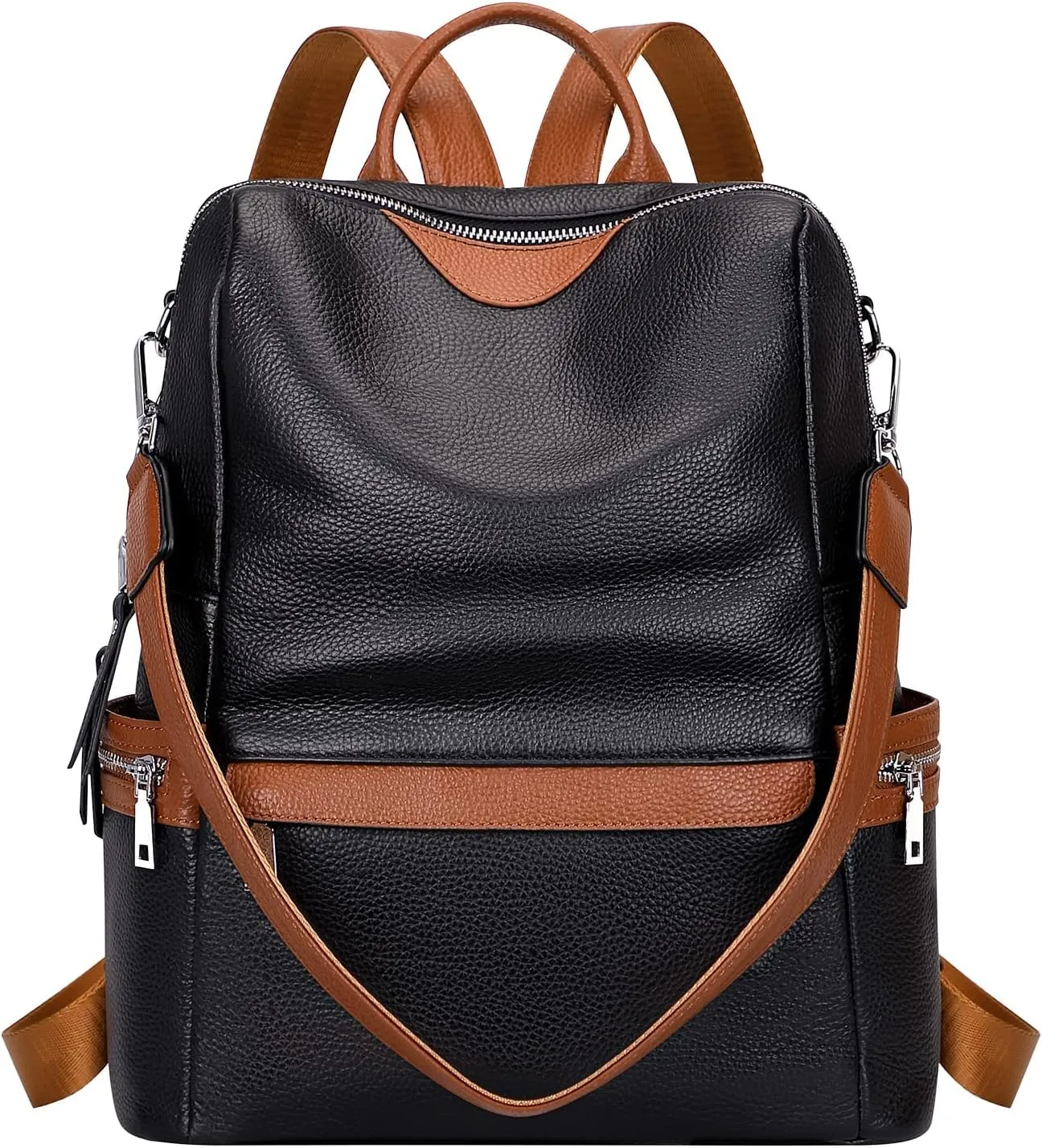 ALTOSY Leather Backpack for Women Elegant Genuine Backpack Purse Ladies Leather Shoulderbag