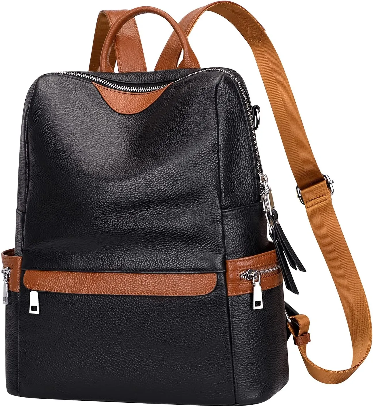 ALTOSY Leather Backpack for Women Elegant Genuine Backpack Purse Ladies Leather Shoulderbag