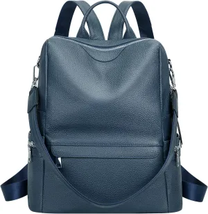 ALTOSY Leather Backpack for Women Elegant Genuine Backpack Purse Ladies Leather Shoulderbag