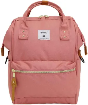 Anero ATB0197Z Backpack with Clasp, S, A4 Base, Water Repellent, Multiple Storage, PC Storage, Pink