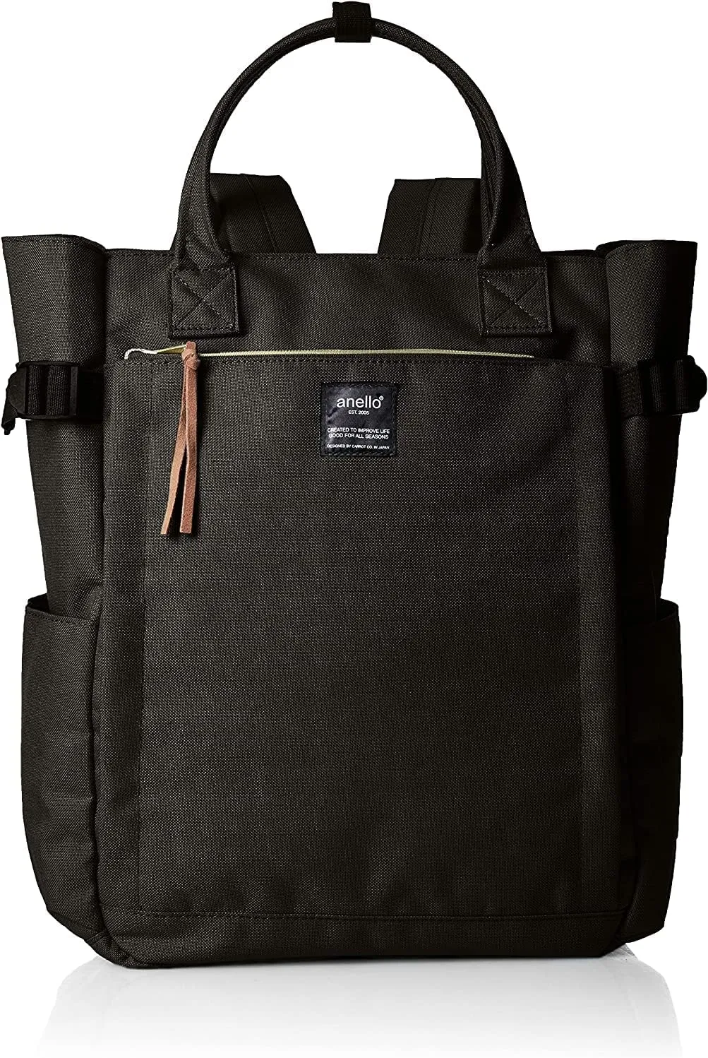 Anero POST ATC1225Z 2-Way Backpack, A4, Multiple Storage, Black