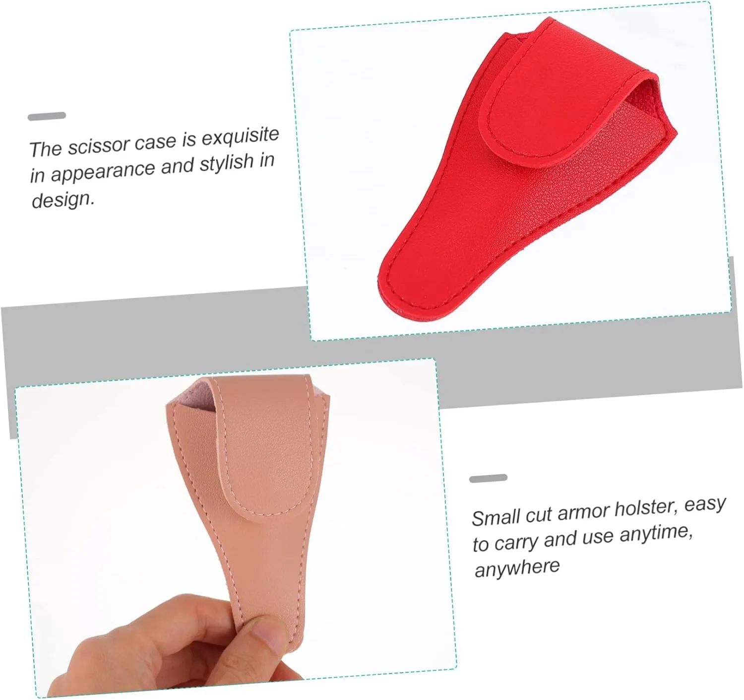 Angoily Sets Cuticle Cutter Bag Scissor Pouch Holder Manicure Scissor Bag Nail Storage for Nail Kit Pcs