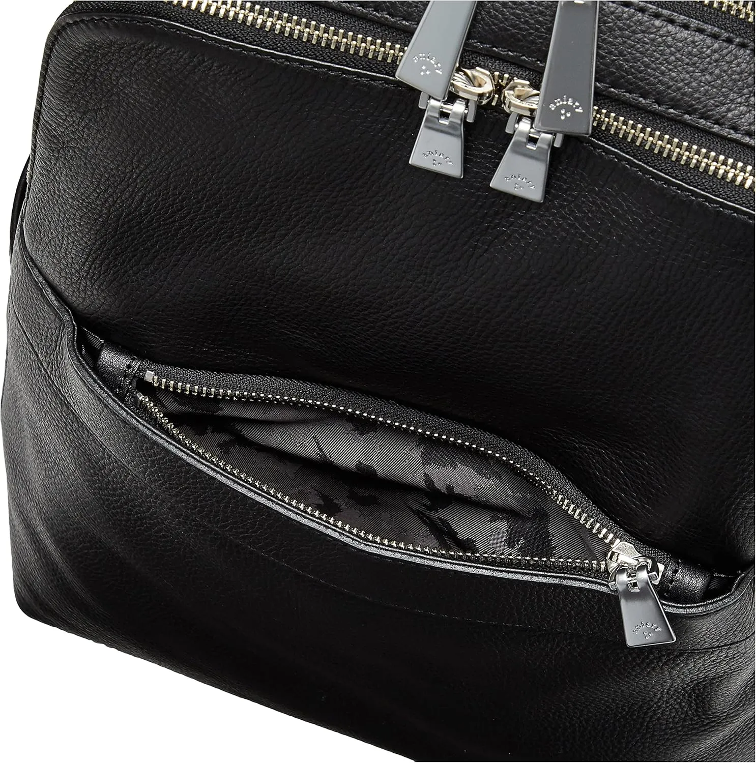 Aniari Backpack, Shrunken Leather, Black