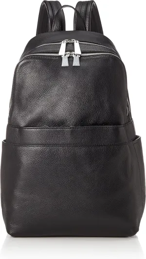 Aniari Backpack, Shrunken Leather, Black