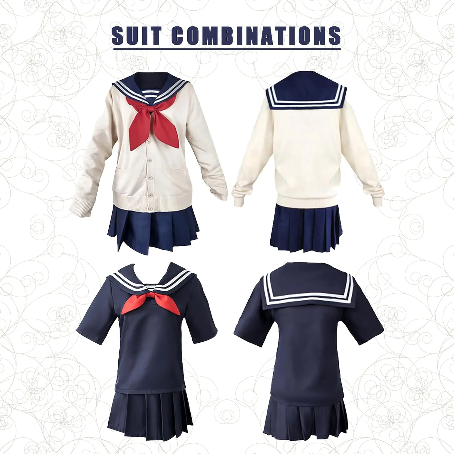 Anime Play Costume Sailor Cosplay Outfit Jk School Uniform Halloween Dress for Girl Women