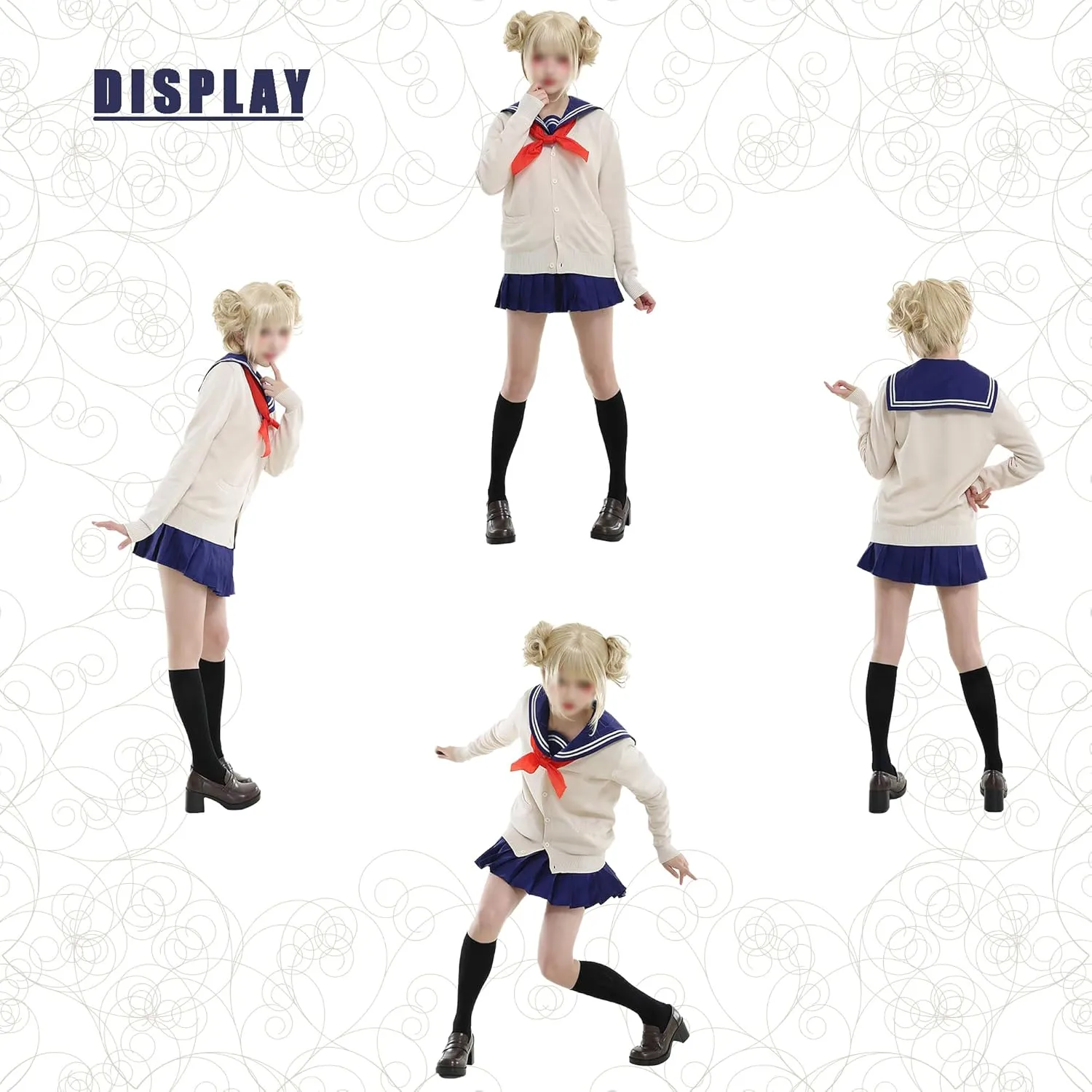 Anime Play Costume Sailor Cosplay Outfit Jk School Uniform Halloween Dress for Girl Women