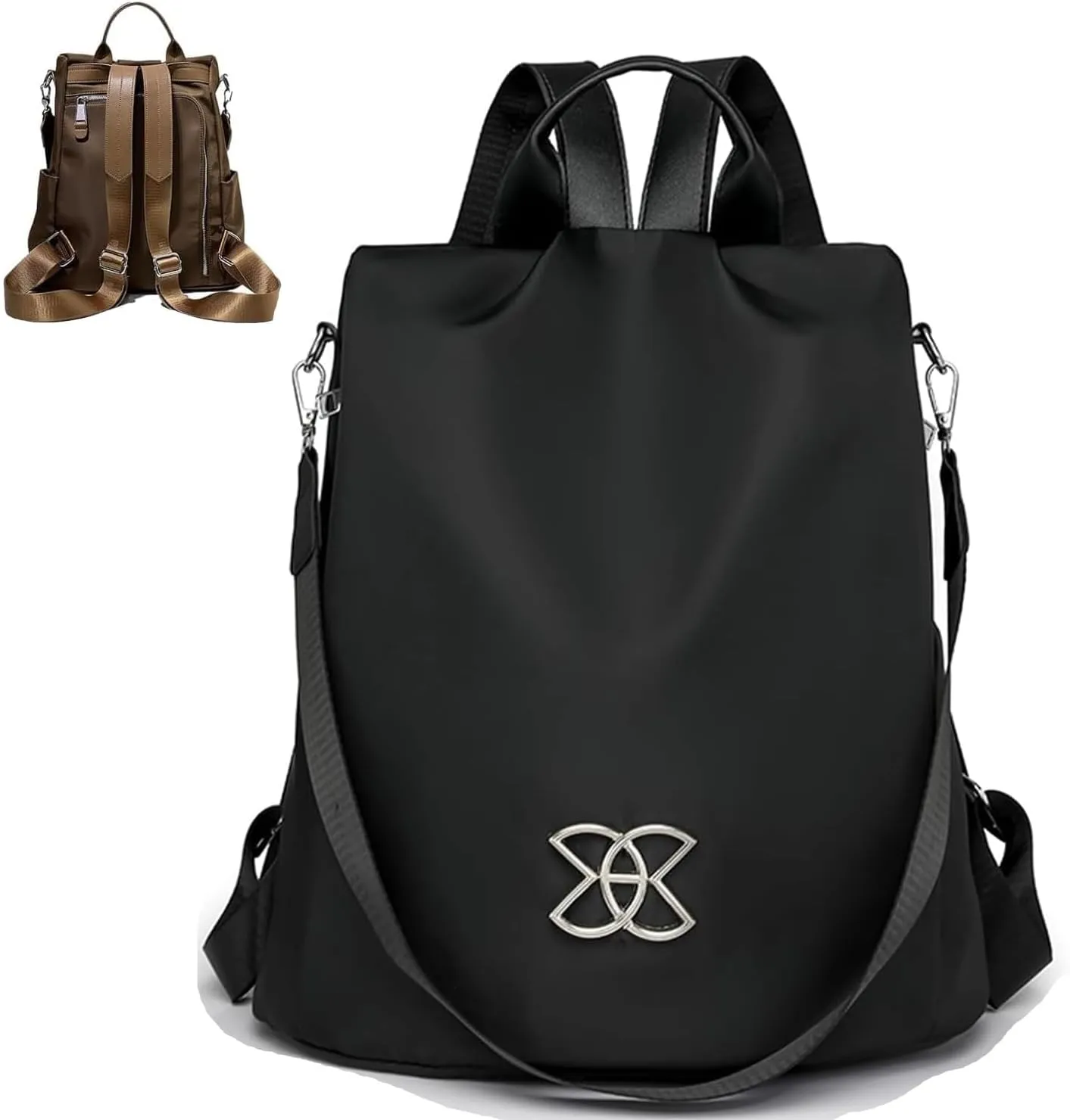 Anti-Theft Large Capacity Backpack, Leisure Shoulder Bag for Women, Shoulder Bag for Women Multi Purpose (Black)