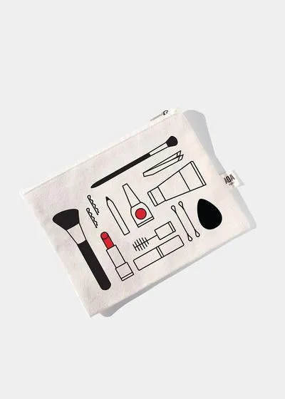 AOA Canvas Pouch - Beauty Essentials