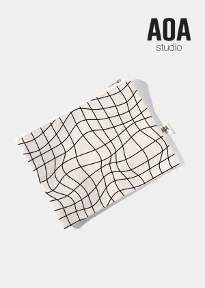 AOA Canvas Pouch - Grid Lines