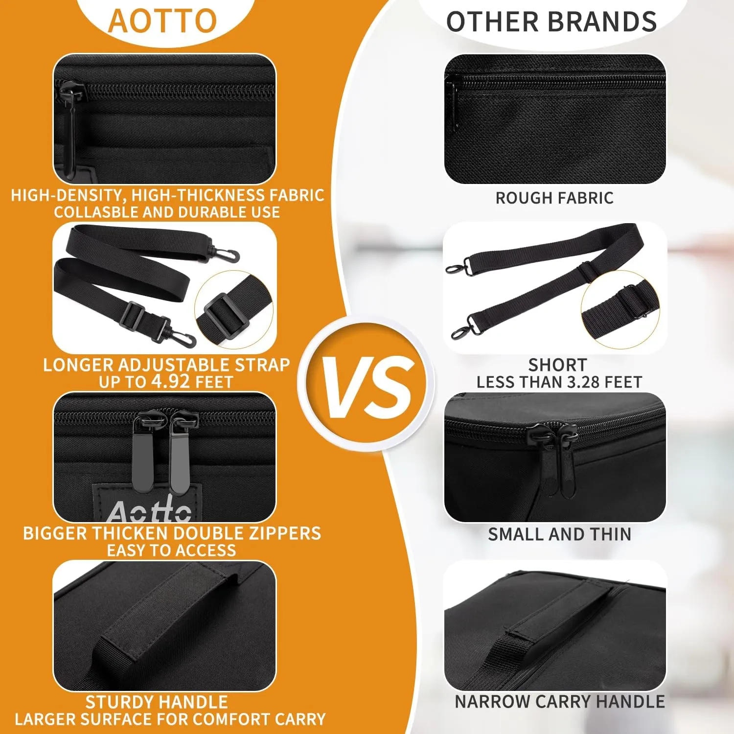 Aotto Portable Oven Electric Lunch Box Food Heater - 12V/24V 2-in-1 Car Food Warmer, Heated Lunch Box for Adults, Cook, Reheat, and Keep Meals Warm for Car, Truck, Travel - Black