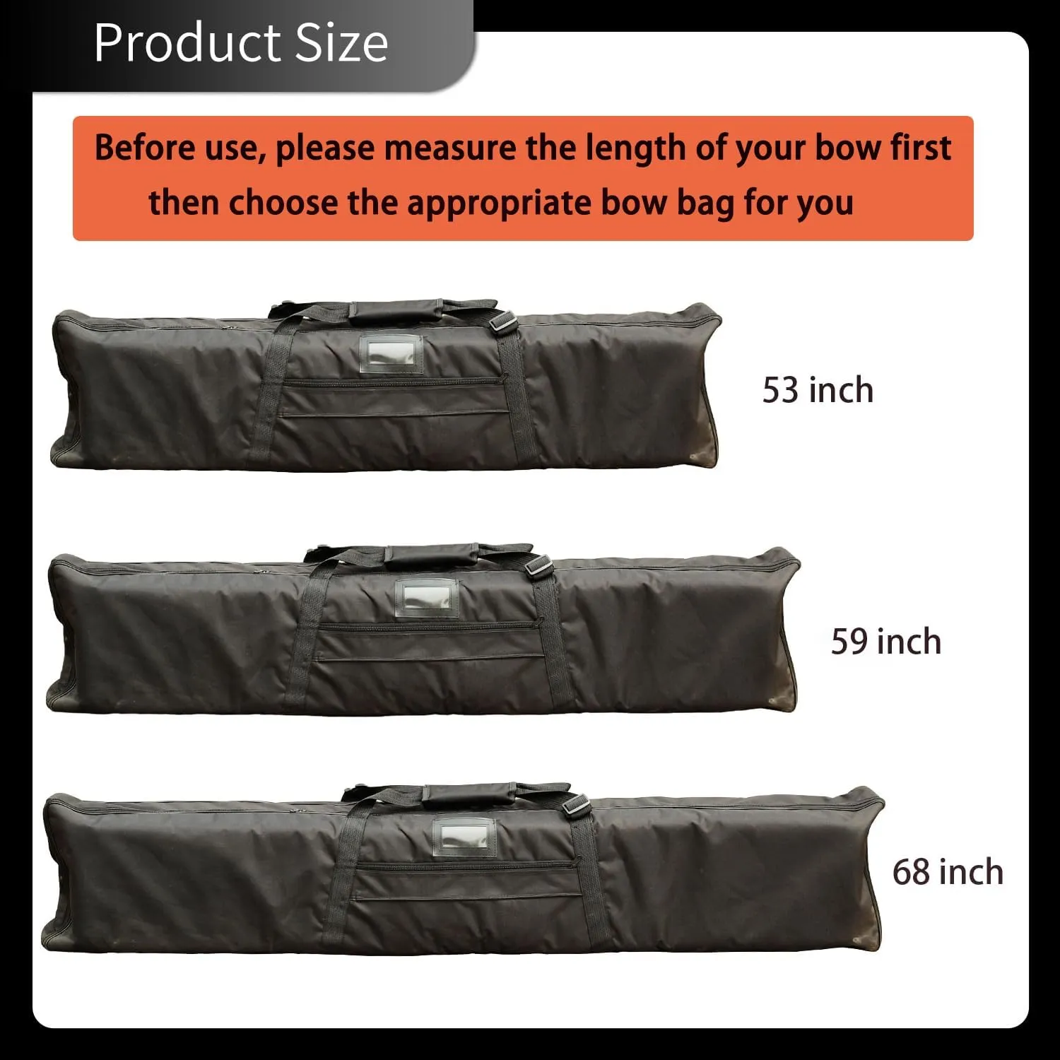 Archery Bow Case Recurve Bow Bag Traditional Longbow Bag Lengthen Backpack for Outdoor Shooting Practice