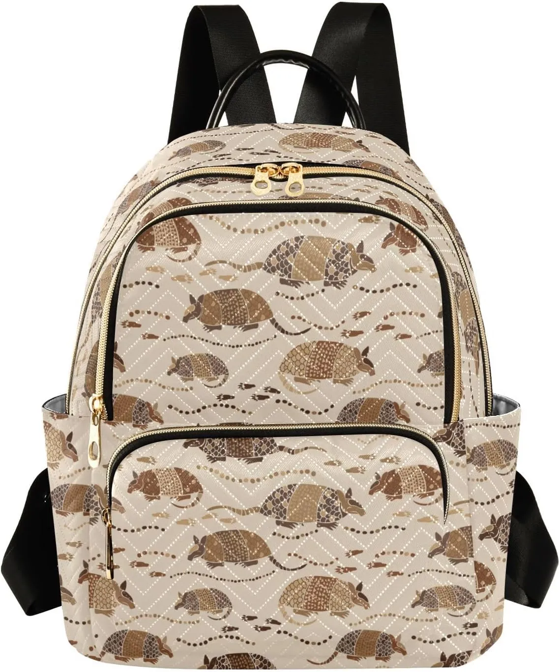 Armadillo Desert Mini Backpack for Women, Travel Backpack Purse Daypack Shoulder Bag for Ladies