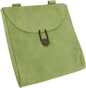 Armory Replicas™ Handmade Brown & Purple Leather Belt Pouches, Large Suede Bags with Wessex Grandeur & Touch of Royalty