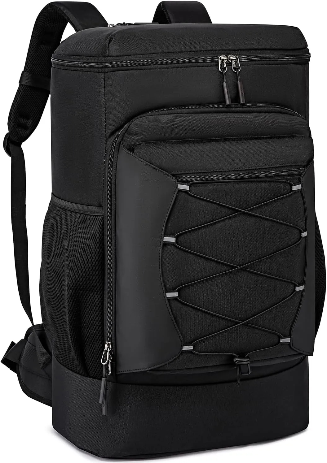 Asenlin Travel Backpack for Women Men，40L Large Hiking Backpack，18 Inch Carry on Backpack Water Resistant for Casual Daypack Gym Backpack-Black