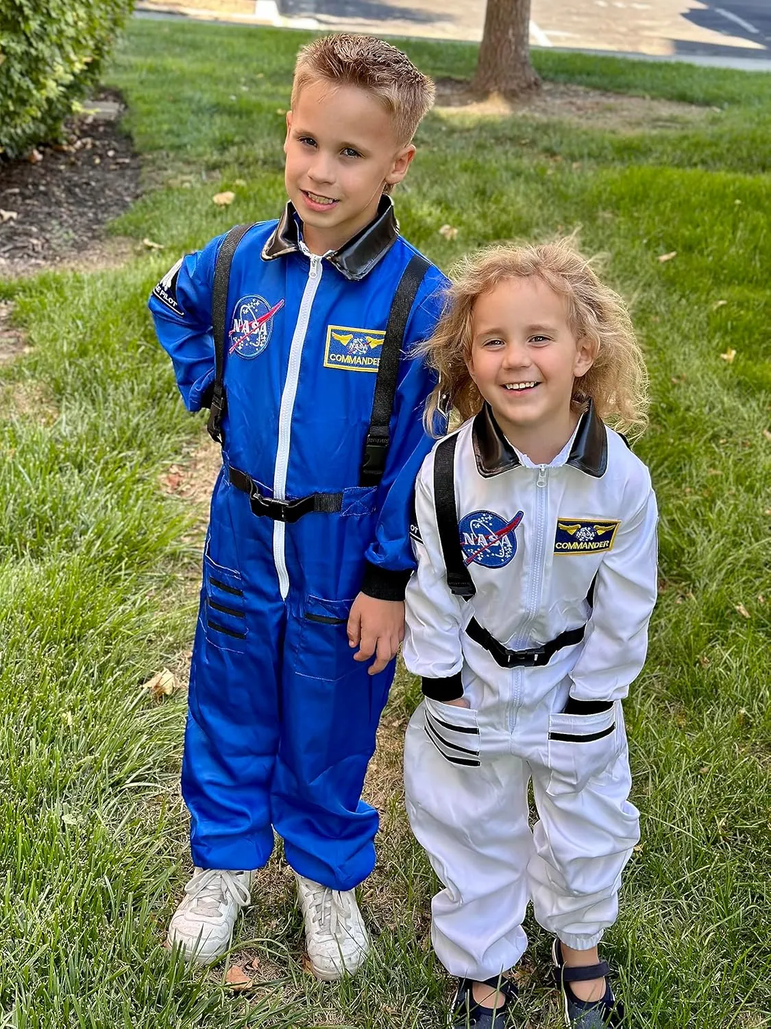 Astronaut Costume for Kids, Space Costume Space Suit for Boys Girls NASA Astronaut Cosplay Role Play Dress Up