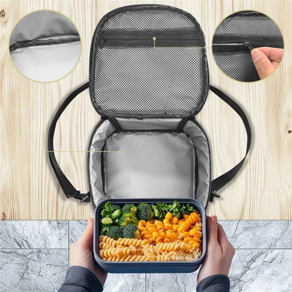 Australian Red Deer Lunchboxes for Boys Food Tote Warmer or Cooler Bag Small Lunch Bags with Adjustable Shoulder Strap Insulated Reusable Travel/Beach/School Lunch Box
