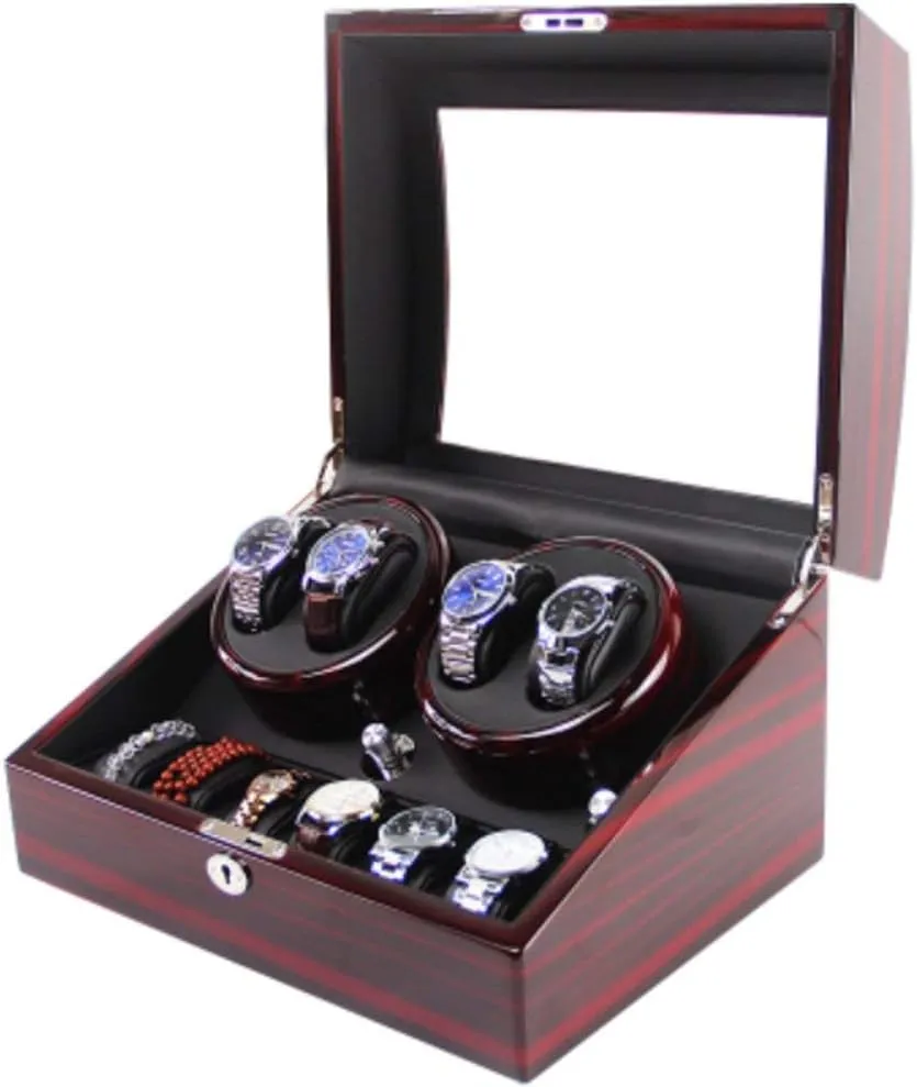 Automatic Watch Winder Watch Winder Mechanic Fully Automatic Mechanical Watch Winding Box Awaking Table Rotating Table Rotating Table Box Watch Winder Display Watch Box (4 6b)