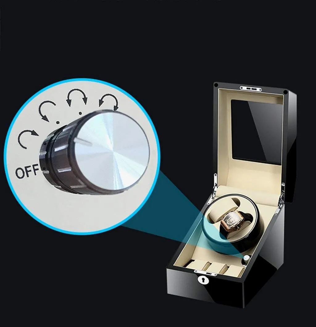 Automatic Watch Winder Watch Winder Mechanic Mechanical Watch Automatic Winding Watch Box Winder Awameling Table Storage Box Turning Table Watch Winder Watch Storage (1 0b)