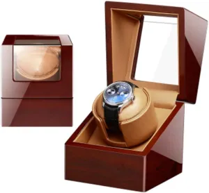 Automatic Watch Winder Watch Winder Mechanic Mechanical Watch Automatic Winding Watch Box Winder Awameling Table Storage Box Turning Table Watch Winder Watch Storage (1 0b)