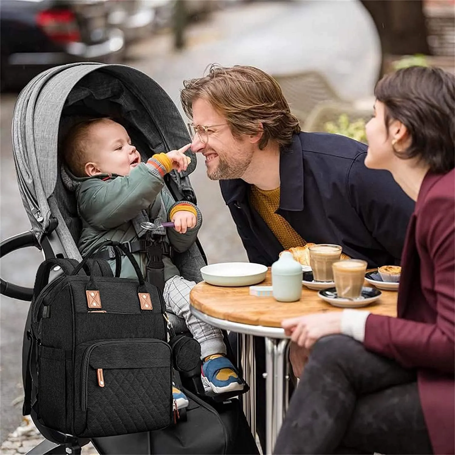 Axcone Baby Diaper Bag Backpack with Changing Pads mommy Bags Boys Girl Unisex Multifunction Travel Baby