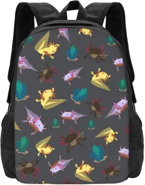 Axolotl (21) Lightweight Packable Backpack Travel Casual Hiking Daypack Foldable Backpack For Men Women