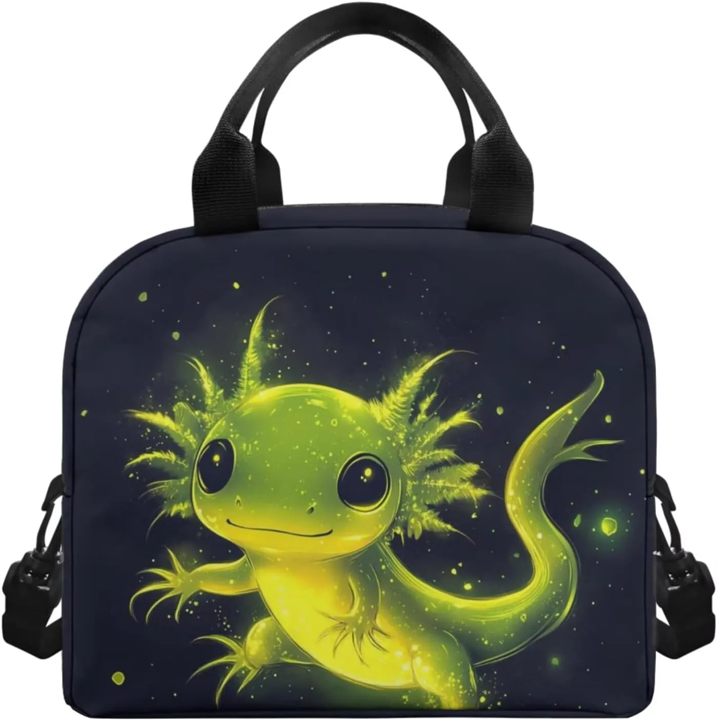 Axolotl Bookbags for 5th Grade Girls Cute Backpack with Lunch Bag Pencil Case and Bookmark Lightweight School Bags for Elementary or Middle School Students Back to School Gifts