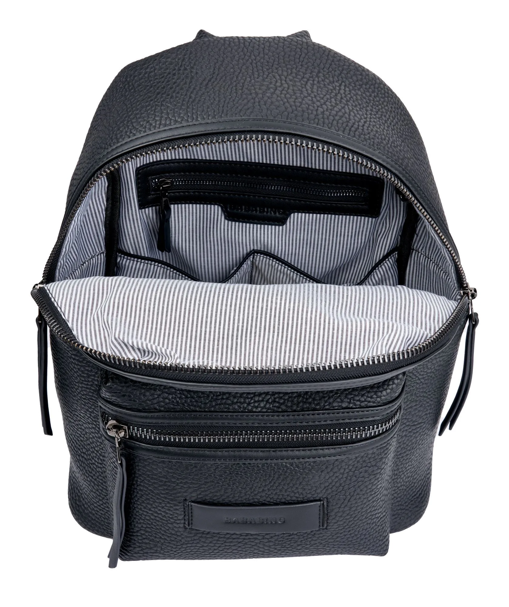 Bababing Luca Vegan Leather Changing Backpack - Black