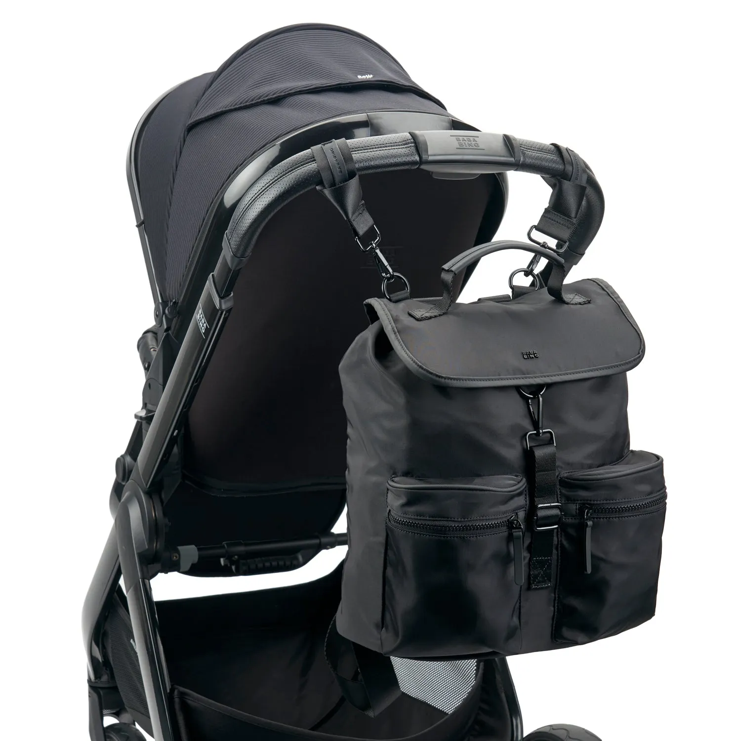 Bababing Sustainable Changing Backpack - Black