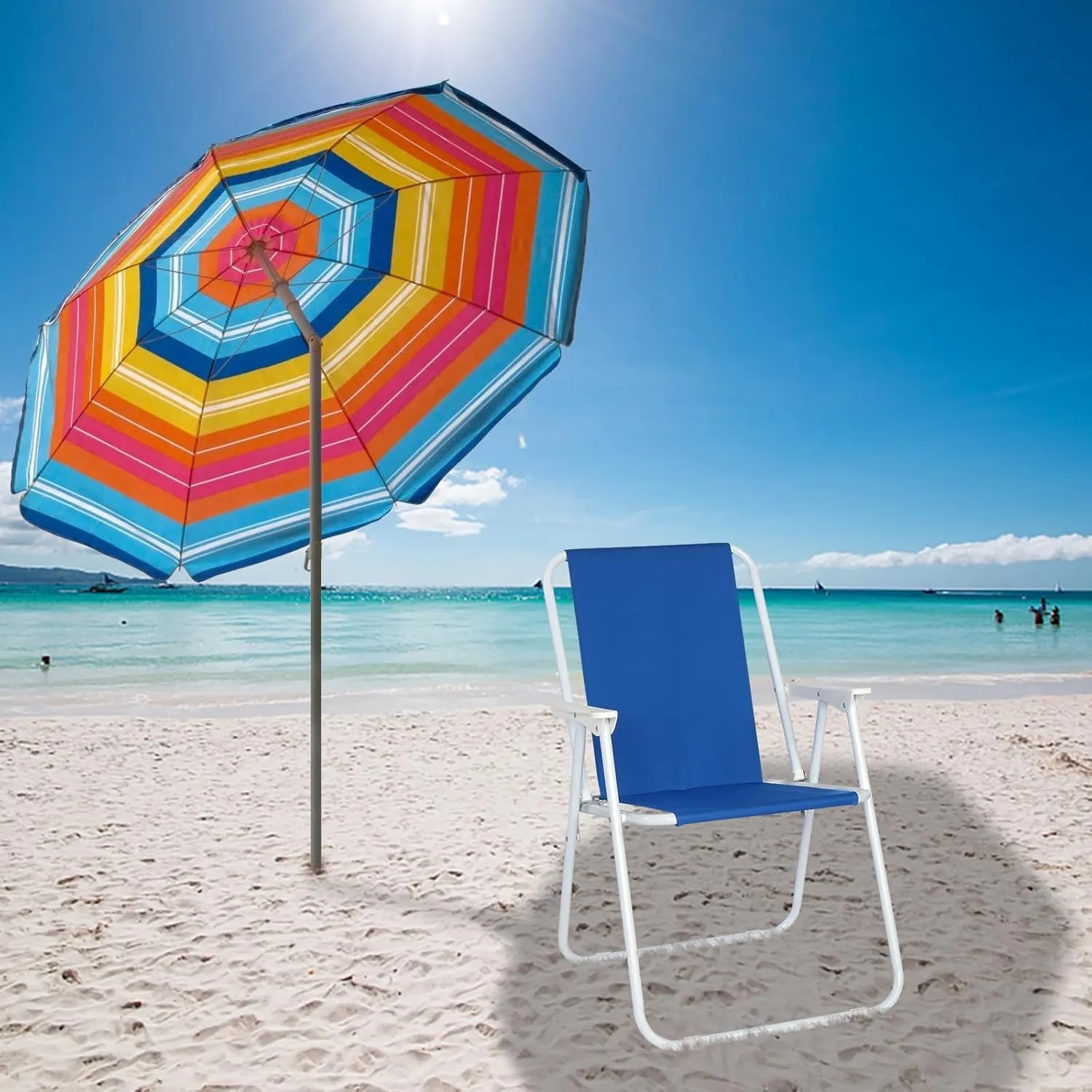Backpack Beach Chair - Folding Camping Chair for Adults, Lightweight (Only 5 Lbs), Folds for Easy Storage, Ideal for Beach, Camping, Lawn, Festival, Travel
