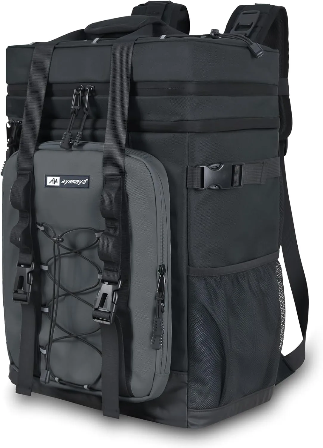 Backpack Cooler - AYAMAYA Upgrade Leakproof Cooler Backpack with Padded Top Handle, 40 Cans Large Waterproof Insulated Camping Coolers for Beach, Fishing, Picnic, Travel, BBQ