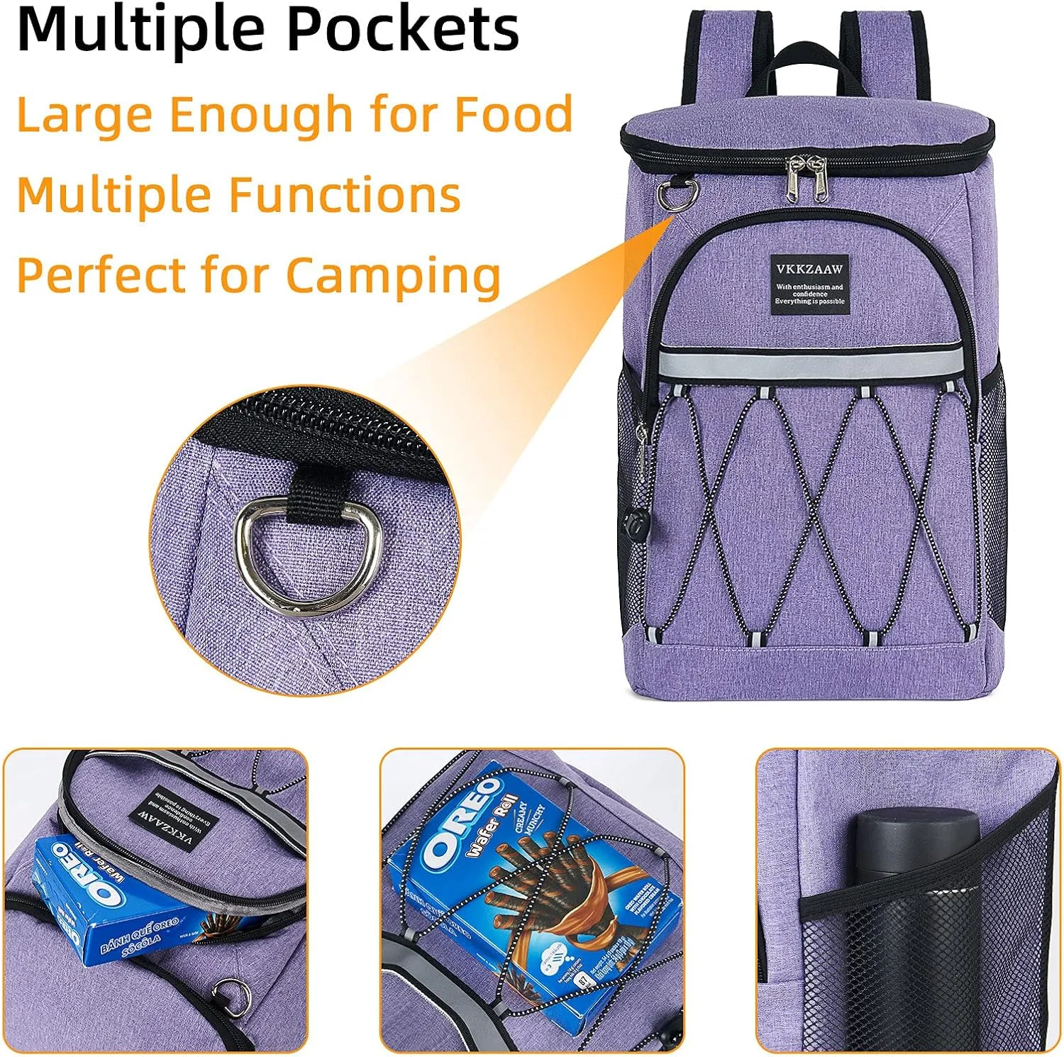 Backpack Cooler Backpack 26 Cans Insulated Leak Proof for Women Men Beach Camping Picnic Fishing Hiking Lunch Backpack Waterproof Cooler