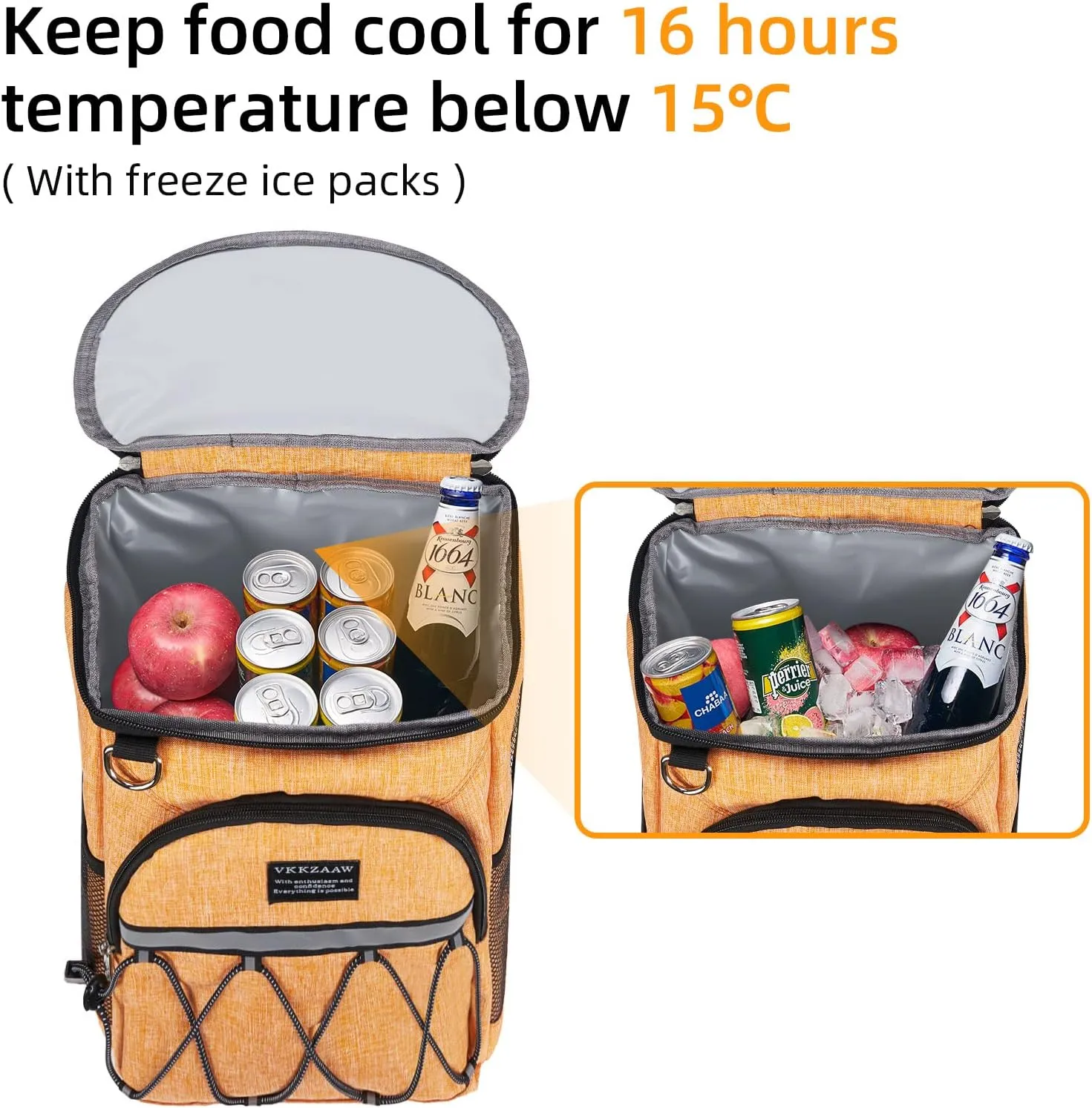 Backpack Cooler Backpack 26 Cans Insulated Leak Proof for Women Men Beach Camping Picnic Fishing Hiking Lunch Backpack Waterproof Cooler