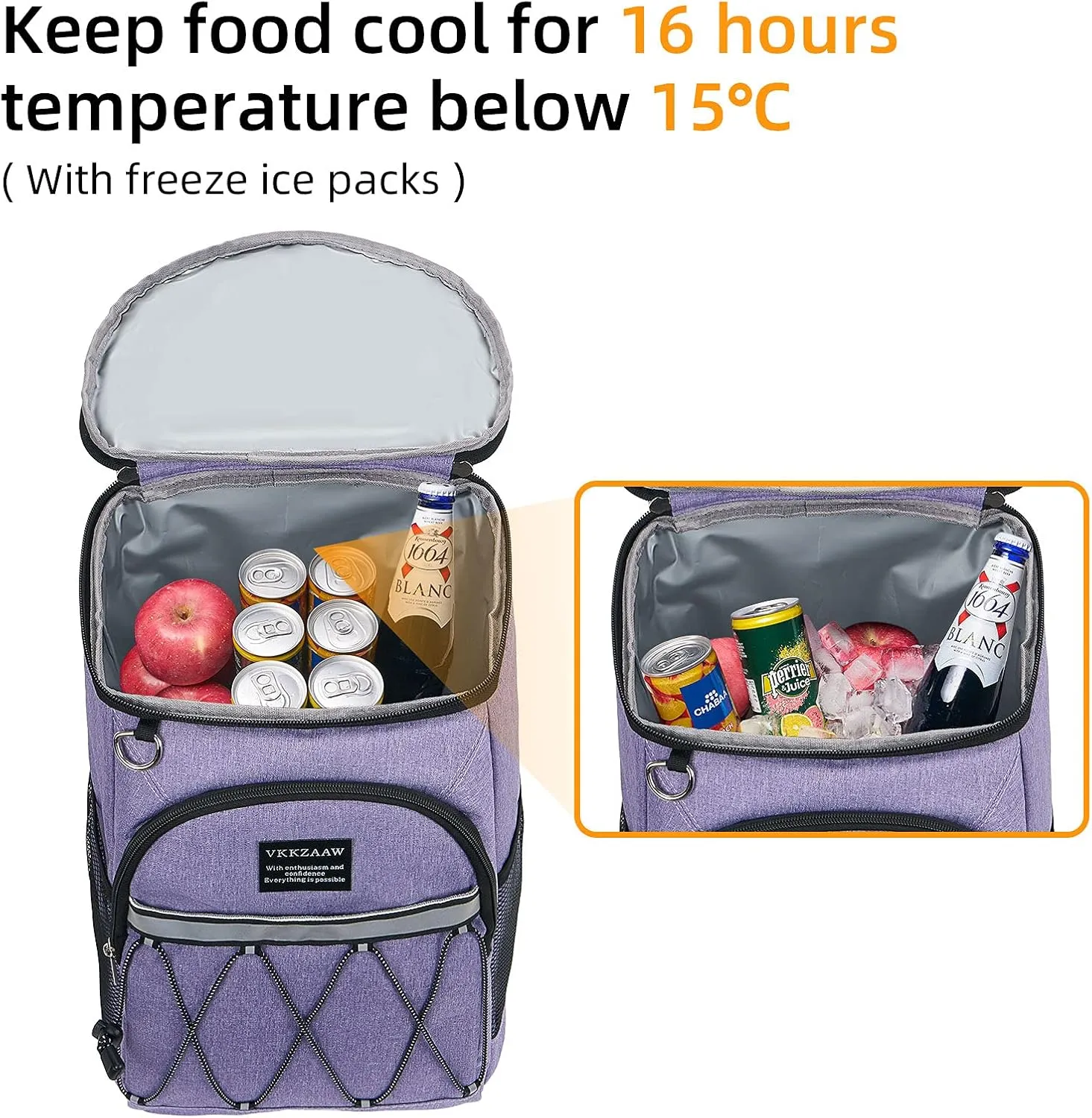 Backpack Cooler Backpack 26 Cans Insulated Leak Proof for Women Men Beach Camping Picnic Fishing Hiking Lunch Backpack Waterproof Cooler