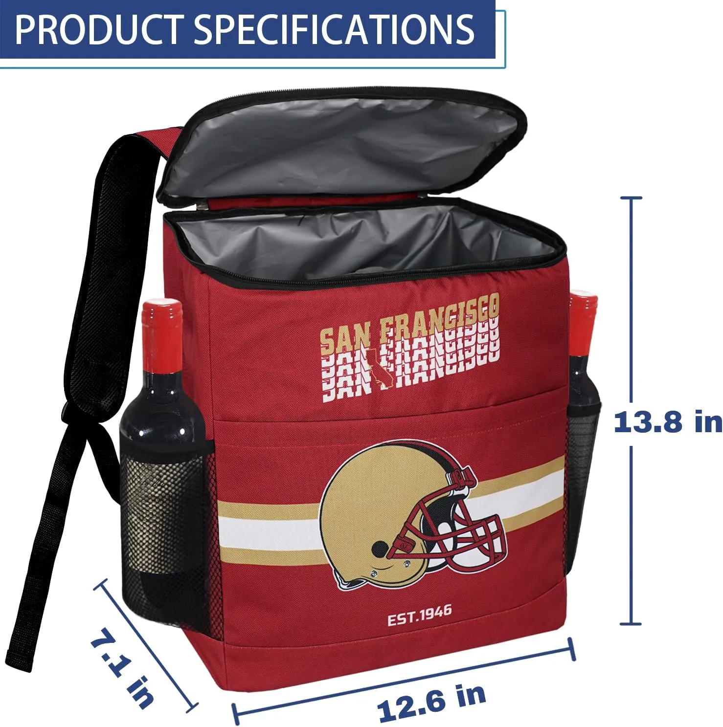 Backpack Cooler for Men - 30 Cans Beer Cooler Bag - Soft Backpack Cooler Insulated Waterproof Leak Proof