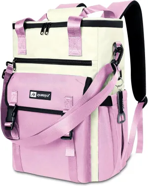 Backpack Cooler for Women, AYAMAYA Stylish 35 Cans Leakproof Soft Cooler Backpack, Waterproof Insulated Lunchbox Shoulder Bag Keeps Cold for Up to 18 Hours for Camping, Beach, Work, Picnic, Travel