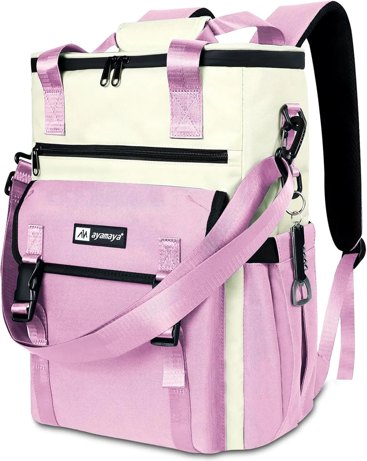 Backpack Cooler for Women, AYAMAYA Stylish 35 Cans Leakproof Soft Cooler Backpack, Waterproof Insulated Lunchbox Shoulder Bag Keeps Cold for Up to 18 Hours for Camping, Beach, Work, Picnic, Travel