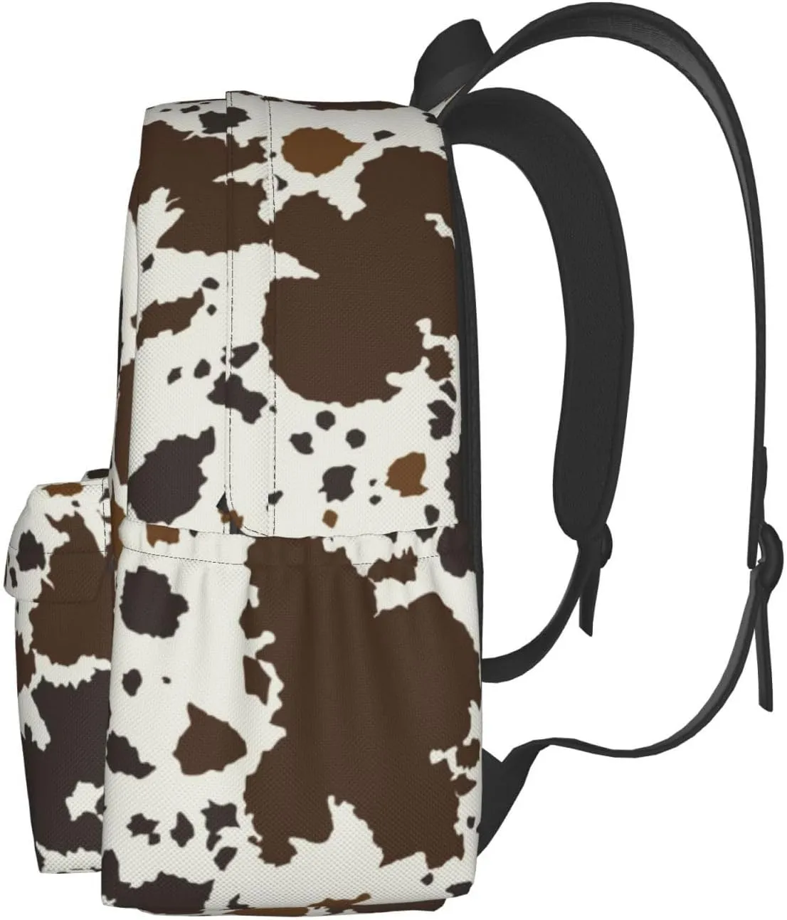 Backpack for Men Women Backpack Compatible with Brown Skin Milk Cow Print Outdoor Travel Daypack, Muiltifunction Bookbag Anti-Theft Laptop Bag Backpack Gym Bag with Soft Shoulder Strap