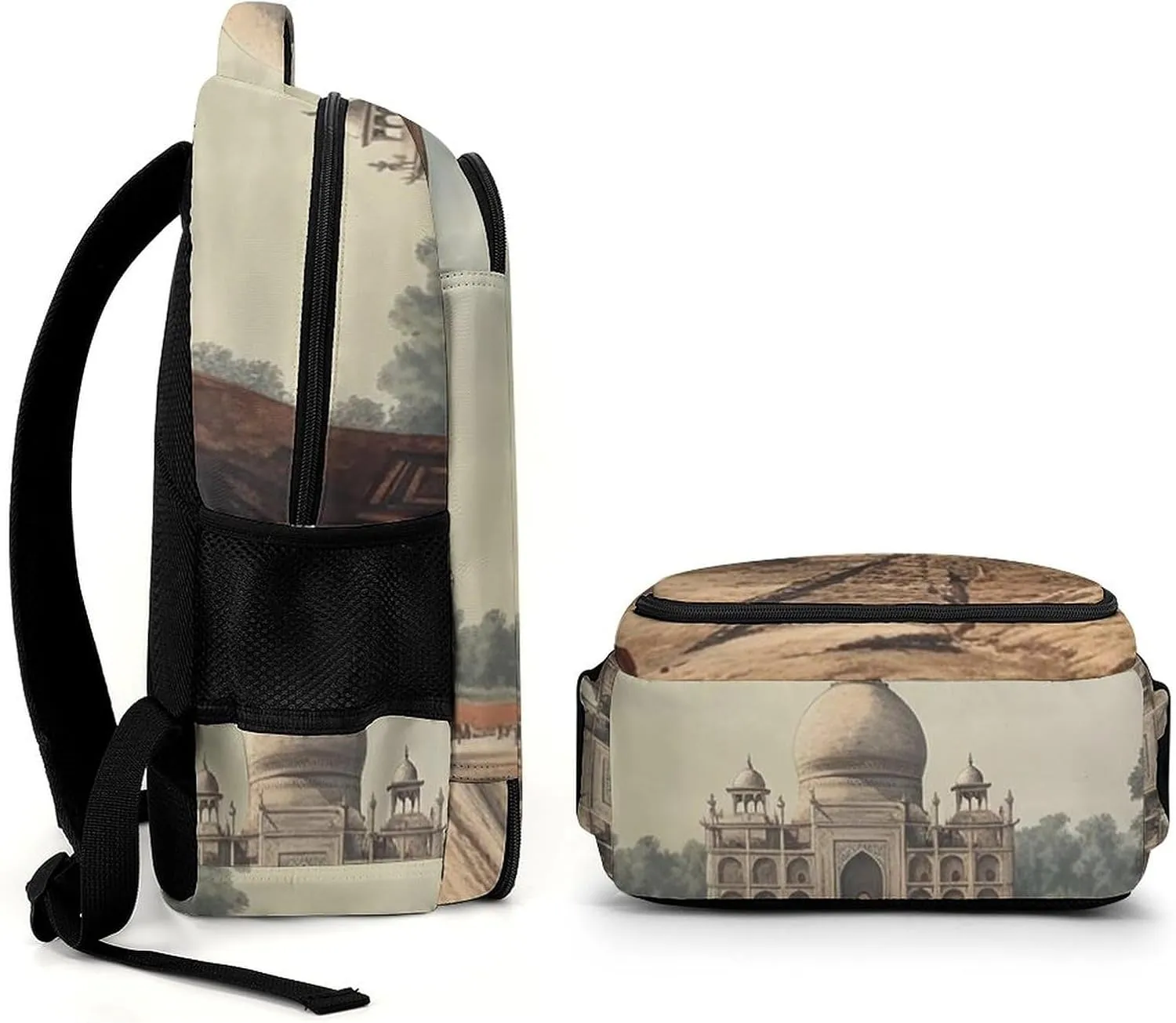 Backpack for Women Men Daypack Historical Site Painting Laptop Backpack Computer Bag Casual Nurse Bag Laptop Bag