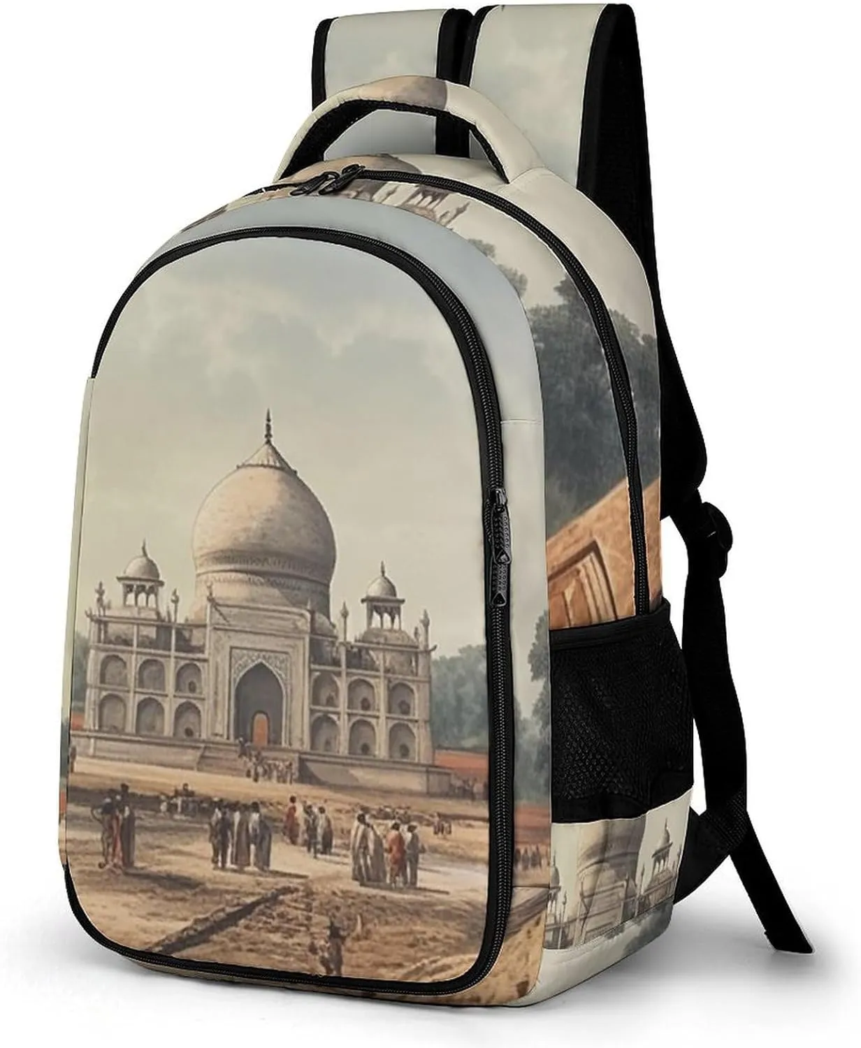 Backpack for Women Men Daypack Historical Site Painting Laptop Backpack Computer Bag Casual Nurse Bag Laptop Bag