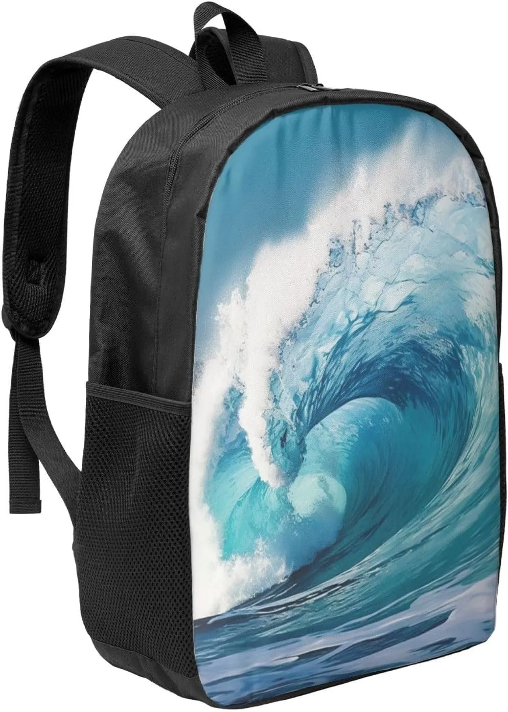 Backpack for Women Men Lightweight Casual Travel Daypack Ocean Wave Laptop Backpack Cute Work Bag