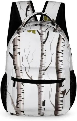 Backpack for Women Small Travel Bag Birch Tree Carry on Backpack Lightweight Casual Daypack