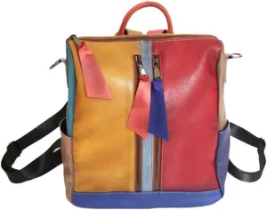 Backpack Leather Daypack Women Hiking Backpack Travel Bag, One Color, One Size
