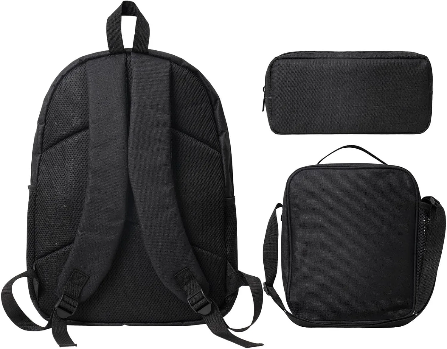 Backpack Lunch Box and Bag 3PCS Large Capacity Travel Backpack Suitable Work Outdoor Sport for Woman Man Green Frog