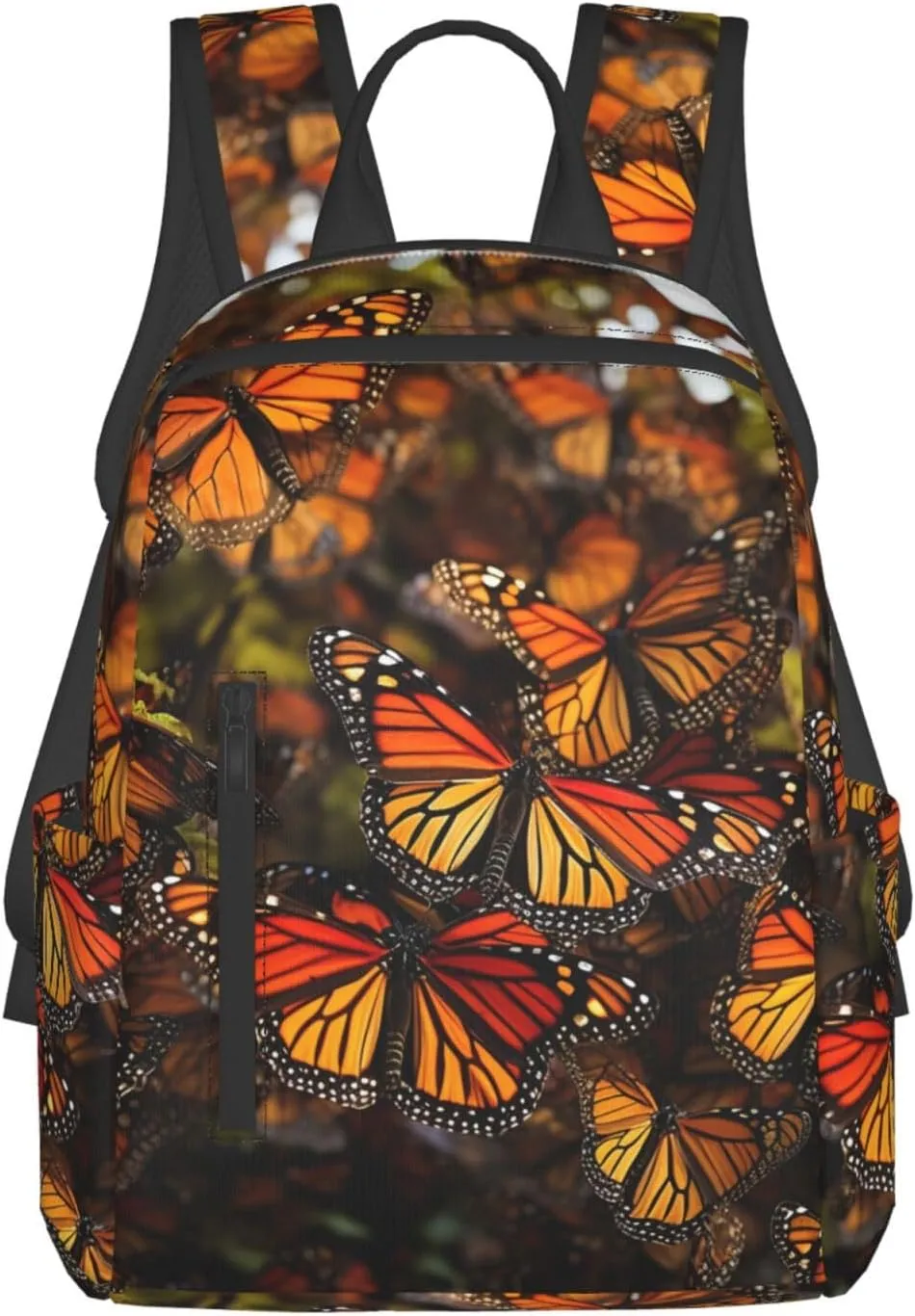 Backpack Monarch butterflies Travel Casual Laptop Backpack Adjustable Hiking Daypack for Men Women