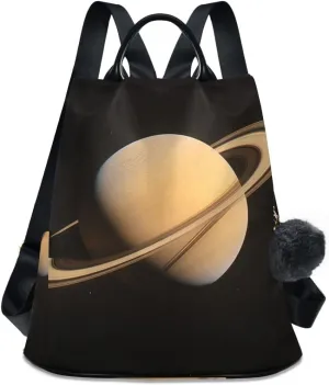 Backpack Purse for Women Fashion Travel Anti-theft Saturn Daypack Casual Shoulder Bag Medium Size