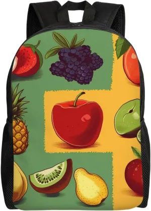 Backpack Travel Laptop Backpack For Men Women Lightweight Rucksack Art Style Fruit Casual Daypack