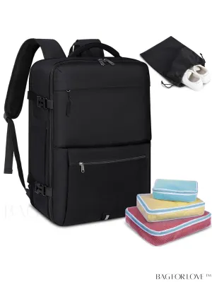 BagForLove - 40L Waterproof Carry-on Travel Backpack - Ideal for Men and Women, Fits 17 Inch Laptop
