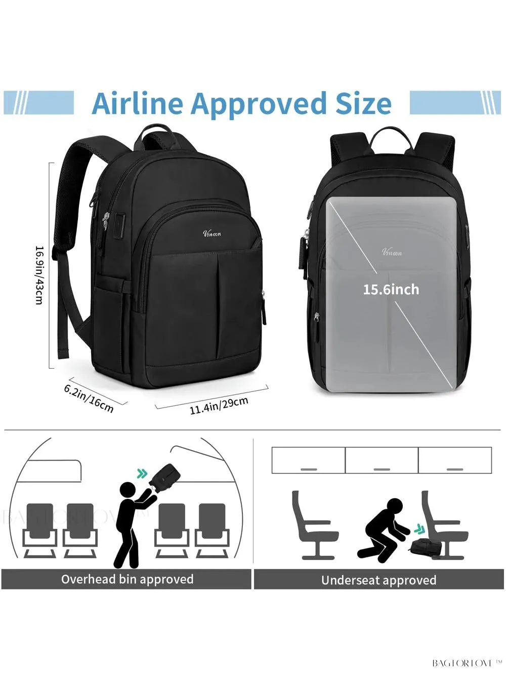 BagForLove - Premium Anti-Theft Laptop Backpack for Women on-the-Go