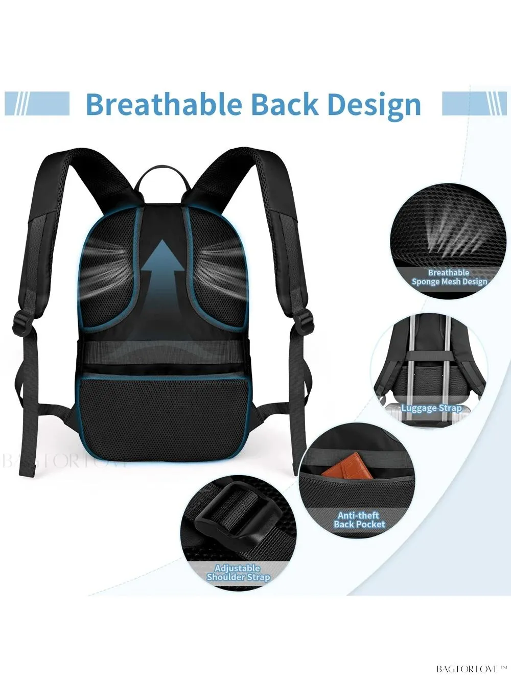 BagForLove - Premium Anti-Theft Laptop Backpack for Women on-the-Go
